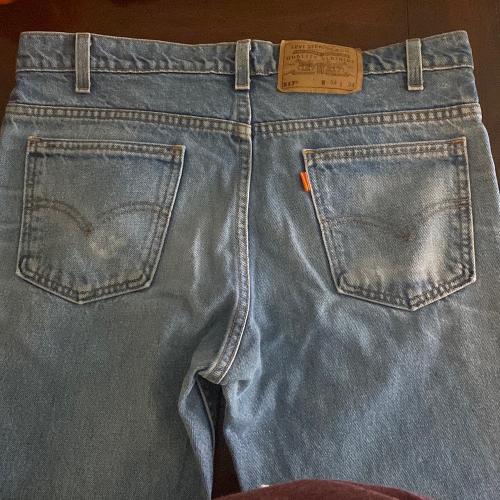 Levi Strauss 517 W 34 L 34 Faded Straight Leg Blue Jean